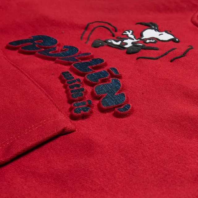 Σετ φούτερ Snoopy με ανάγλυφο σχέδιο 3