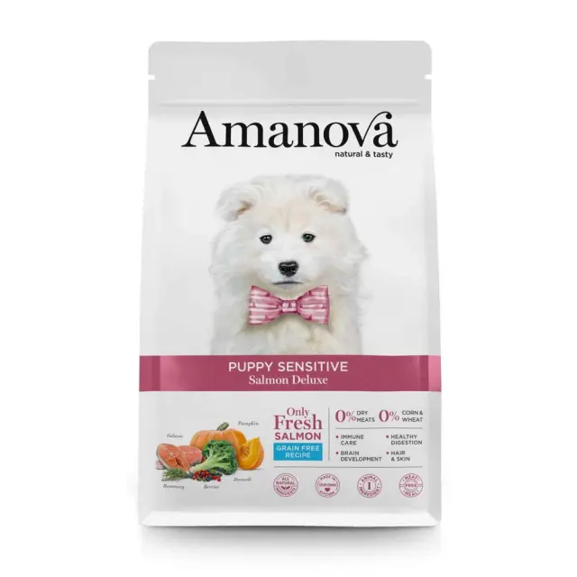 Amanova Puppy Sensitive Salmon Deluxe για Κουτάβια με Σολομό 2kg