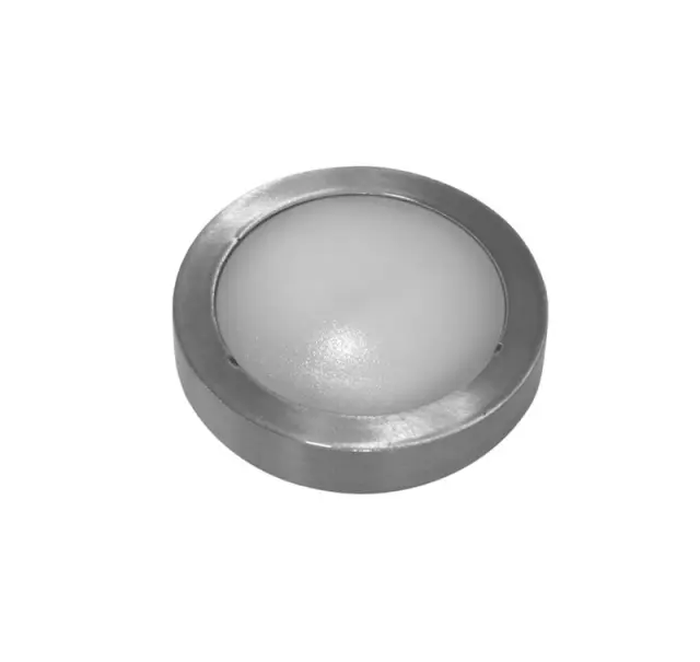 LED ΦΩΤ ΑΛΟΥΜΙΝΙΟΥ ΕΠΙΤΟΙΧΟ ΣΤΡΟΓΓΥΛΟ 0.7W ΜΠΛΕ ΣΑΤΙΝΕ