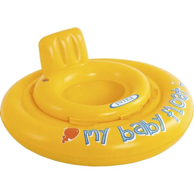 Intex 56585 Βρεφικό Σωσίβιο Swimtrainer με Διάμετρο 70εκ. για 6 έως 12 Μηνών Κίτρινο