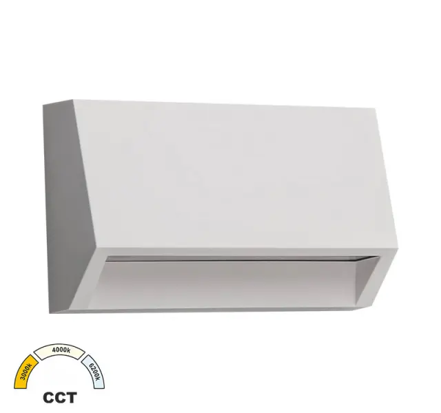 LED ΦΩΤΙΣ.PC ΕΠΙΤΟΙΧΟ ΕΜΜΕΣ. ΚΥΡΤΟ ΟΡΘΟΓ 2W CCT IP65 ΛΕΥΚΟ