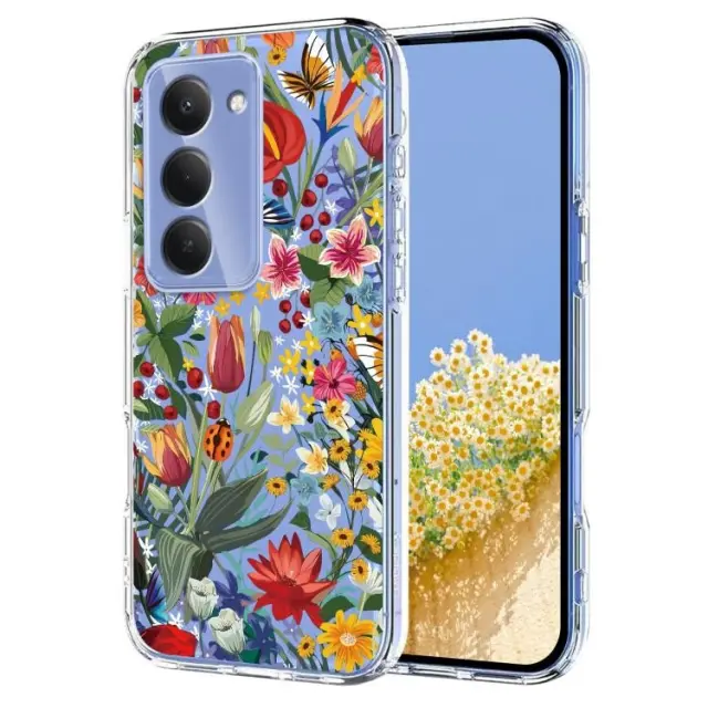Flowers Pattern Θήκη για Redmi 15-Clear Lily OEM