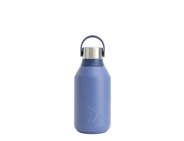 Μπουκάλι Θερμός Series 2 Chilly's με χωρητικότητα 350ml και διατήρηση θερμοκρασίας 12h ζεστό / 24h κρύο - Whale Blue
