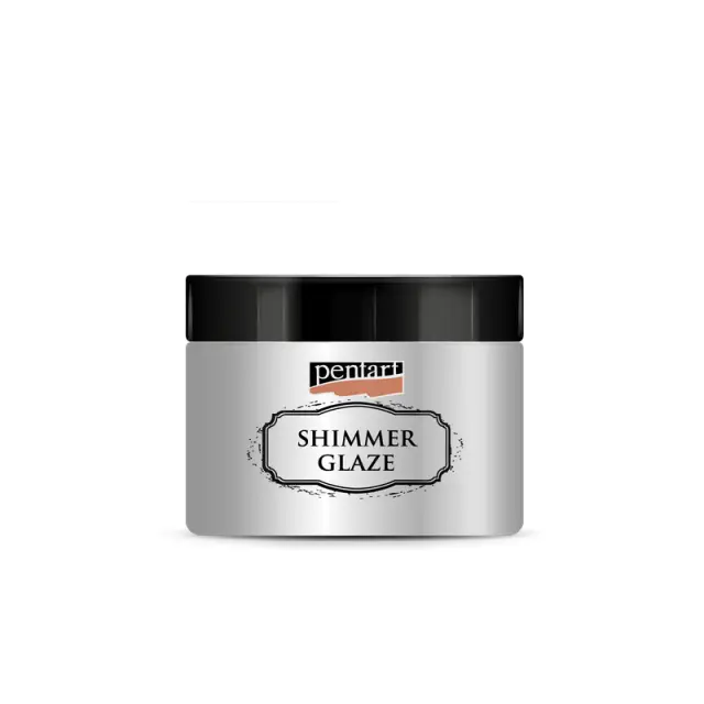 Shimmer glaze, Pentart, Ασημί,150ml