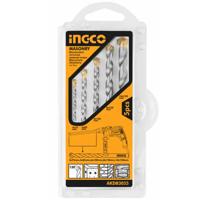 ΣΕΤ ΔΙΑΜΑΝΤΟΤΡΥΠΑΝΑ 4-10MM 5ΤΕΜ INGCO AKDB3055