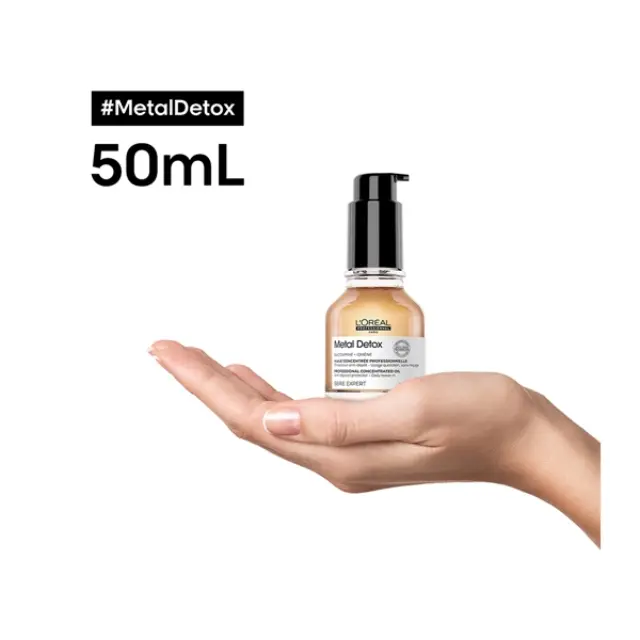 L´Oréal Professionnel Série Expert Metal Detox Professional Concentrated Oil hair oil for gloss and protection of dyed hair 50 ml 3