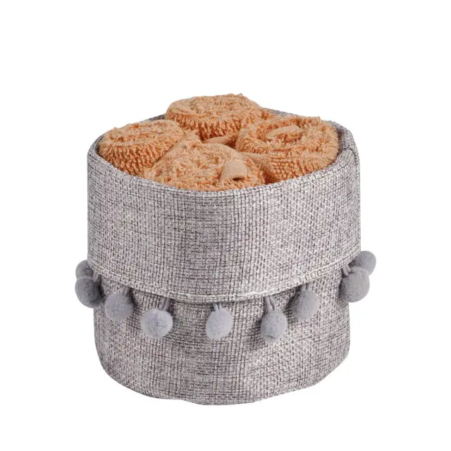 Σετ 4 Τεμ Λαβέτες 30x30 Soft Das Home 4013 Teracotta 100% βαμβακερό