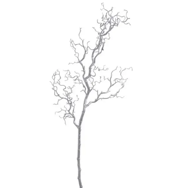 Κλαδί τεχνητό ασημί, 106cm
