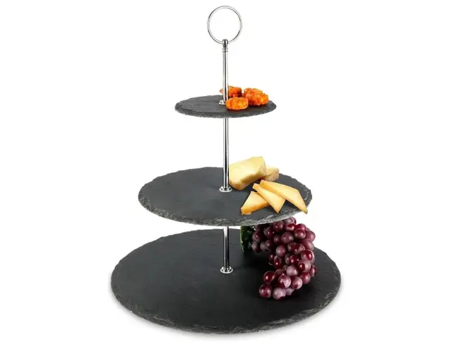 Εταζέρα Excellent Houseware με 3 επίπεδα και διαστάσεις 30x30x34cm - Black 210000800 3