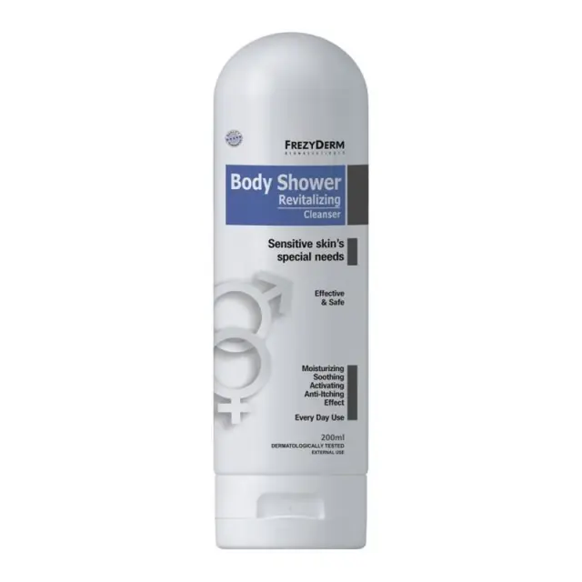 Frezyderm Revitalizing Body Shower Καθαριστικό Σώματος για Ευαίσθητη Επιδερμίδα, 200ml