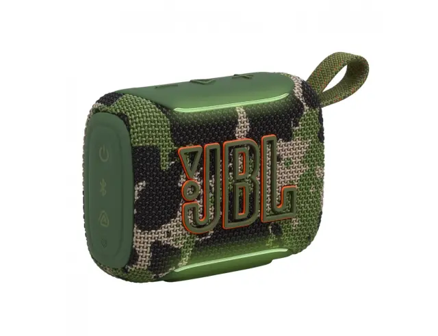 JBL Go 5 Bluetooth ηχείο 4.8W σε χρώμα Squad με Bluetooth 6.0, αυτονομία έως 10 ώρες, πιστοποίηση IP68, Auracast™, AirTouch Stereo Pairing και δυναμικό ήχο JBL. Ιδανικό για κάθε εξόρμηση