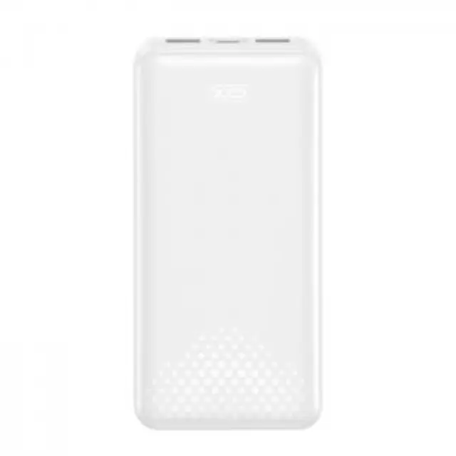 Powerbank 20.000 mAh με 3 θύρες USB (2x USB-A, 1x USB-C), σε λευκό χρώμα 2
