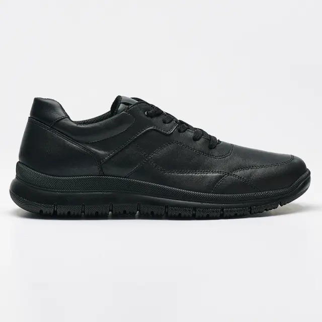 Imac Sneakers Ανδρικό δέρμα Μαύρο IMA/452680 BLACK