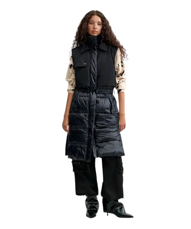 Desigual - Γυναικείο Μακρύ Μπουφάν Marina 26WWEW35-2000 Μαύρο - XS 3