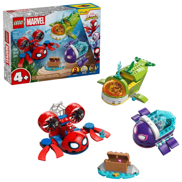LEGO® Marvel Spidey: Underwater Vehicles για 4+ Ετών 154τμχ - 11207 2