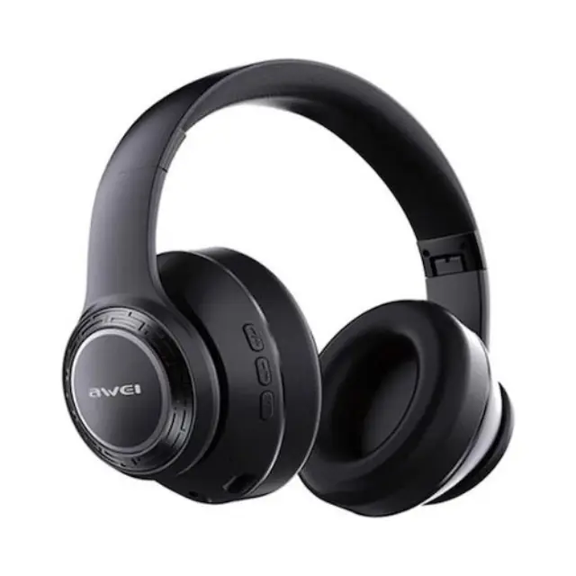 Awei A300BL Ασύρματα Ενσύρματα Over Ear Ακουστικά με 12 ώρες Λειτουργίας Μαύρα