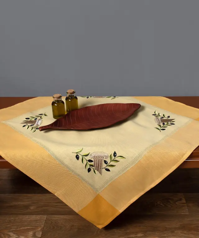 Τραπεζομάντηλο N3 (135cm x 175cm) κίτρινο - -