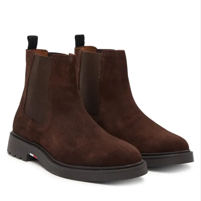 Ανδρικά Δερμάτινα Μποτάκια Tommy Hilfiger FM0FM05952-GT6 Καφέ Καστόρι Καφέ - 41 2