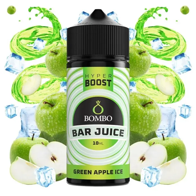 Bombo Bar Juice Hyper Boost Green Apple Ice 10ml/120ml FS