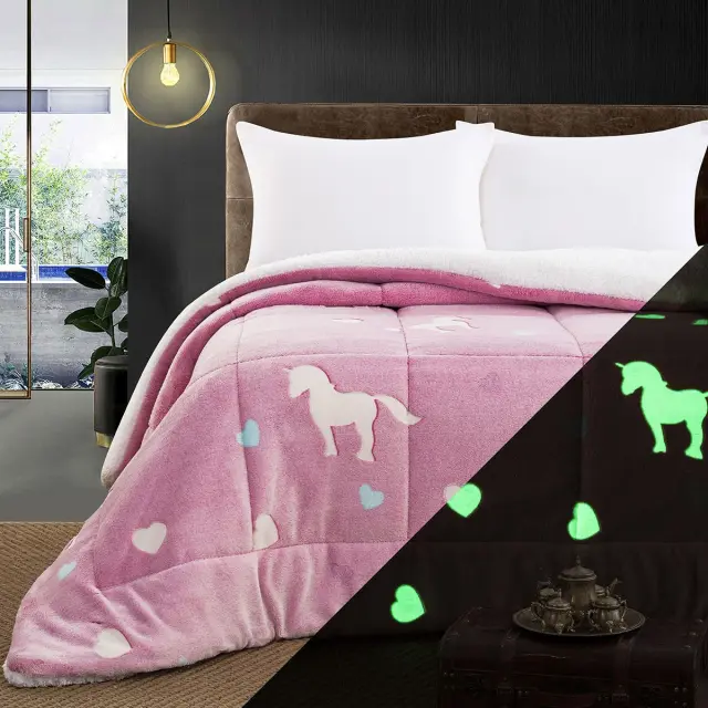 Κουβερτοπάπλωμα 160x220 Μονό Flash Sherpa Beauty Home 6272 Ροζ 100% Πολυέστερ 2
