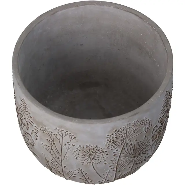 Κασπώ Λουλούδι Γκρι Τσιμέντο 22.5x22.5x18cm 3
