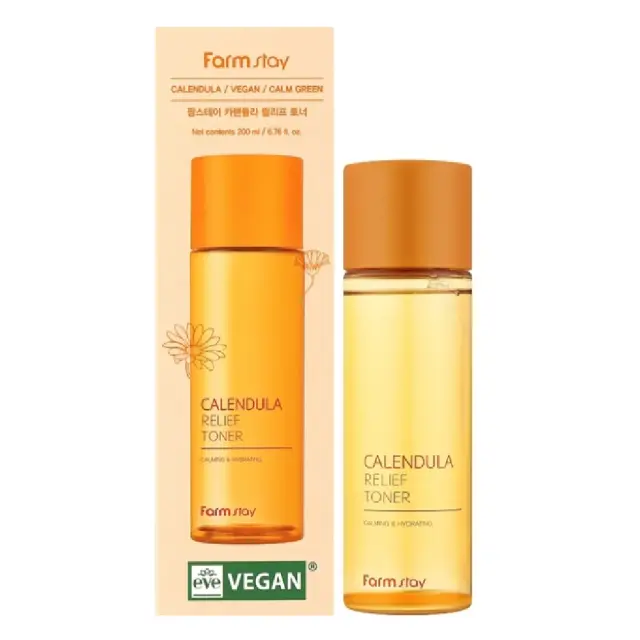 Farmstay Calendula Relief Toner, Τονοτική Λοσιόν Προσώπου με Καλέντουλα 200ml