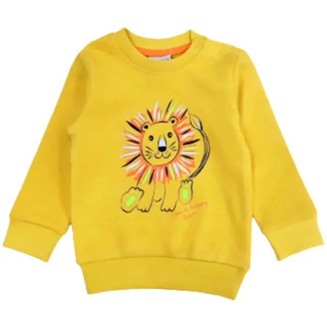 Μπλουζάκι Μακρυμάνικο Φούτερ I am Happy Lion Venere Yellow 8020620 - 12 M (80cm)