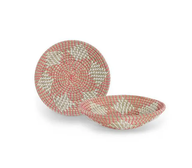 Nef-Nef Homeware Πιάτο Τοίχου Seagrass Bangor D.28x6 Coral