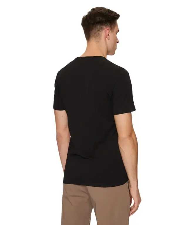 Guess - Ανδρικό T-shirt Short Sleeved Slim Fit M2YI24J1314-JBLK Μαύρο 3