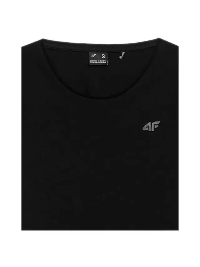 4F Black T-shirt 4FWSS24TTSHF1161-20S - XL 3