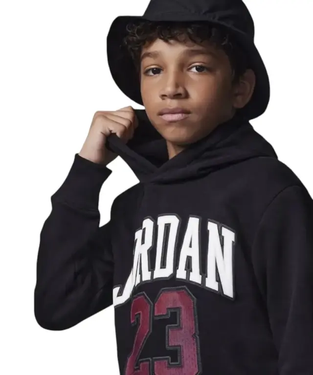 Jordan - Παιδική Μπλούζα Collegiate Fleece 95C479-023 Μαύρο - 8 ετών 2