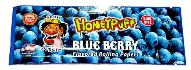 Honey Puff Χαρτάκια King Size Slim 32φ - Blueberry