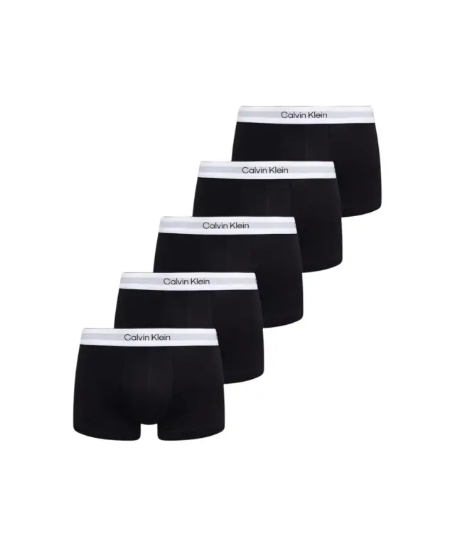 Calvin Klein - Ανδρικά Μποξεράκια 5Pack Low Rise Trunk LV00NB4390-UB1 Μαύρο - S