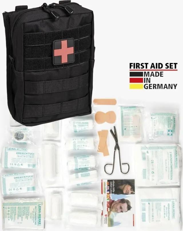 Mil-Tec First Aid Set Leina 43 Piece Black Large-Φαρμακείο Πρώτων Βοηθειών 43 Τεμάχια Μαύρο - 01-Black-Μαύρο