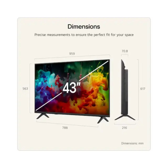 ΤΗΛΕΟΡΑΣΗ 43'' QNED 43QNED72B6B Mini LED LG 3