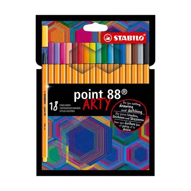 Μαρκαδόροι Stabilo 8818 Arty Set 18τεμ / 128088180 (Stabilo)