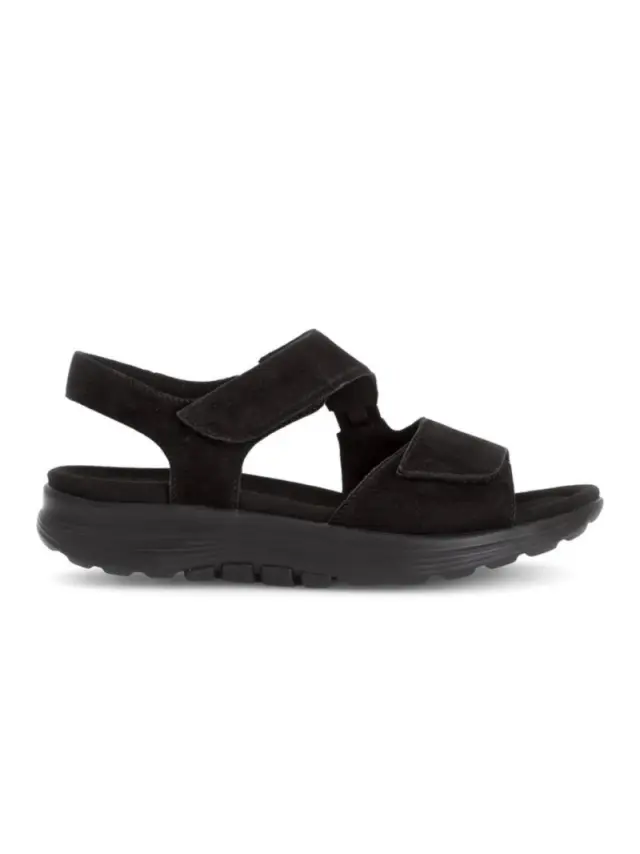 Gabor Πέδιλα Γυναικείο δέρμα Nubuck Μαύρο GAB/66815 47-SCHWARZ - 38 3