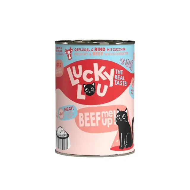 Lucky Lou LifeStage Adult Πουλερικά & Βοδινό (με Κολοκυθάκι) 400gr
