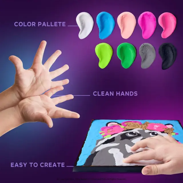 Okto DIY Δημιουργικό Sensory Σετ Ζωγραφικής 3D με Πηλό Ρακούν (5+ ετών) 20002 3