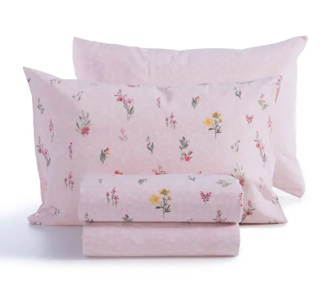 ΣΕΤ ΣΕΝΤΟΝΙΑ ΜΟΝΑ PLANT 170X270 NEF-NEF HOMEWARE PINK 3