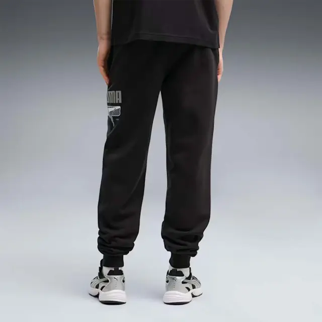 Puma Men's Sport Logo Play Fleece Sweatpants Μαύρο 694707-01 (Puma) 2
