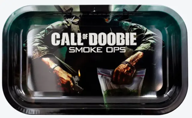 V-Syndicate Rolling Tray Δίσκος Call Of Doobie - Small (16x27cm)