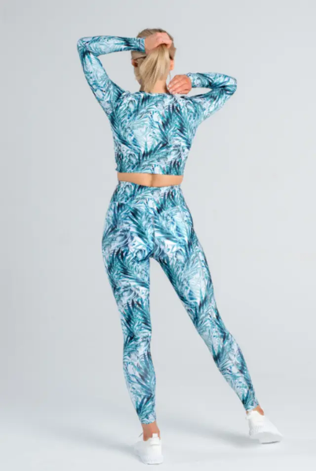 Αθλητικό γυναικείο κολάν Slaviwear Las Palmas high waisted με τσέπη 3
