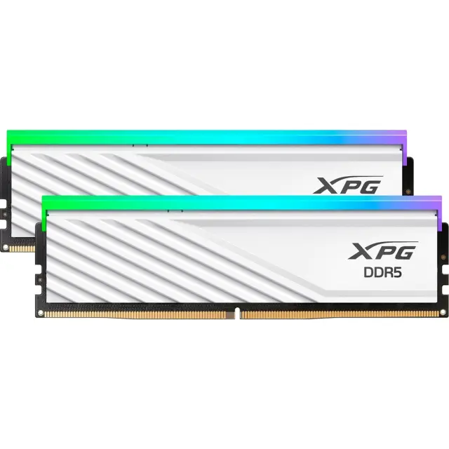 ADATA DIMM 32 GB DDR5-6400 (2x 16 GB) Dual-Kit (white, AX5U6400C3216G-DTLABRWH, XPG Lancer Blade RGB, INTEL XMP, AMD EXPO)