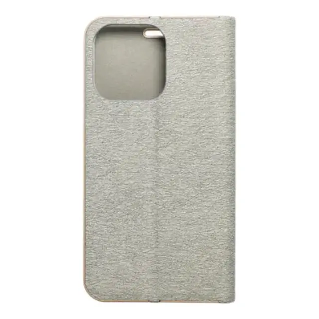 Θήκη LUNA Book Gold for iPhone 13 PRO silver 2
