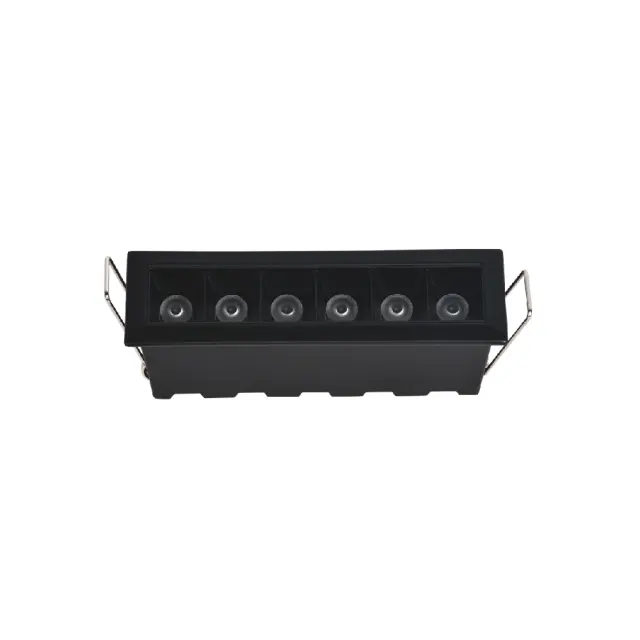 Inlight Downlight σποτ 6*3W 3CCT σε μαύρη απόχρωση (X00200B)