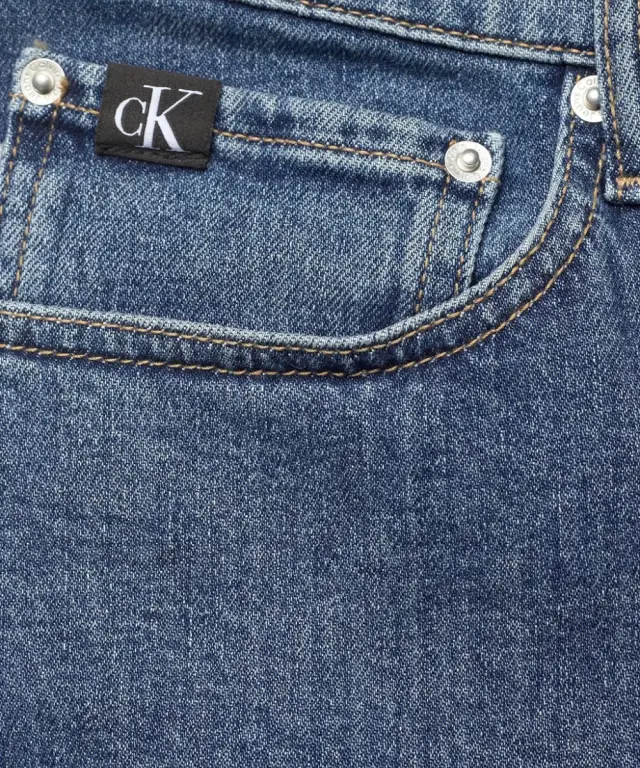 Calvin Klein - Ανδρική Βερμούδα Jeans Denim Regular Ckunfiltered J30J325073-1BJ Μπλε 2