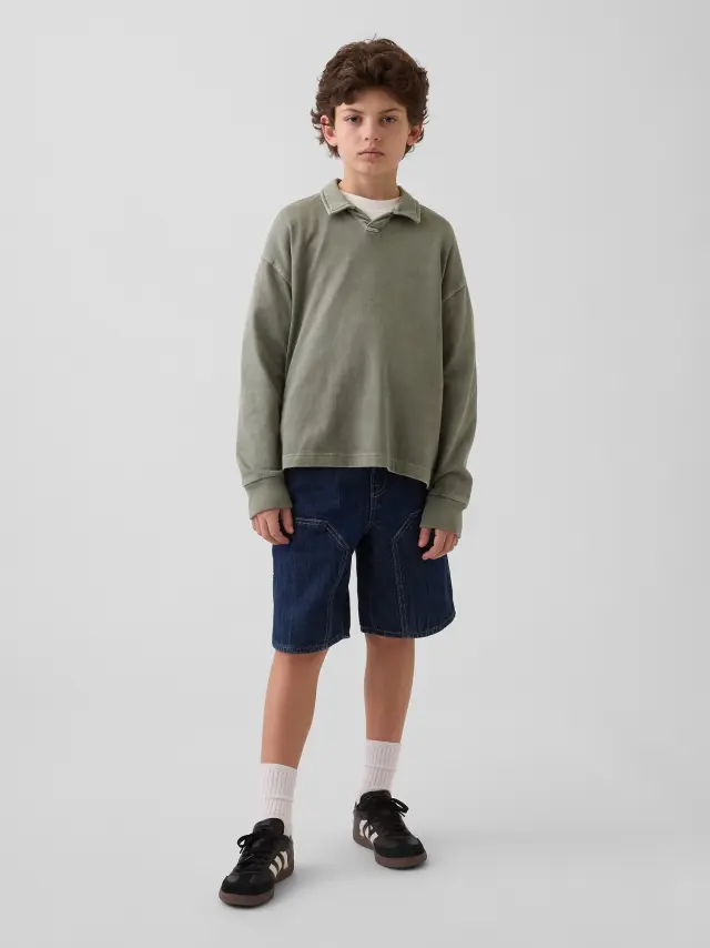 Παιδικό Τζιν Σορτς Carpenter σε '90s Φαρδιά Γραμμή Dark wash