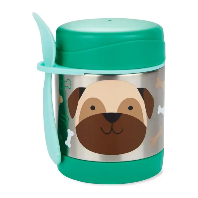 Skip Hop Zoo Ανοξείδωτος Θερμός Φαγητού 325ml Pug Green
