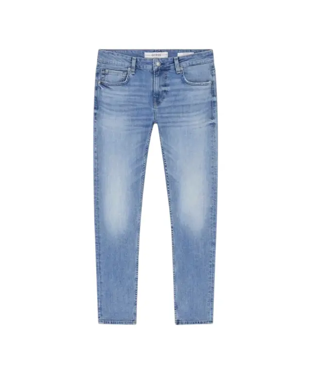 Guess - Ανδρικό Παντελόνι Τζιν Miami Skinny Fit M6YAN1D1478-1TMB Μπλε (Washed Blue)